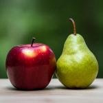 Geen appels met peren