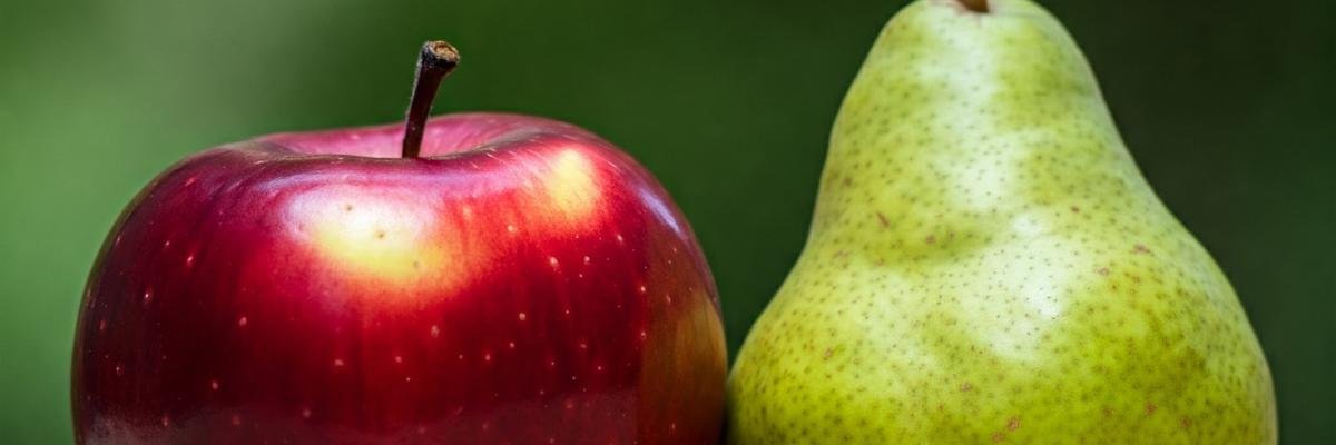Geen appels met peren
